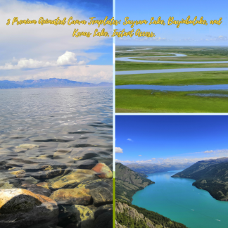 Premium Xinjiang Landscapes: 3-in-1 Animated Canva Templates